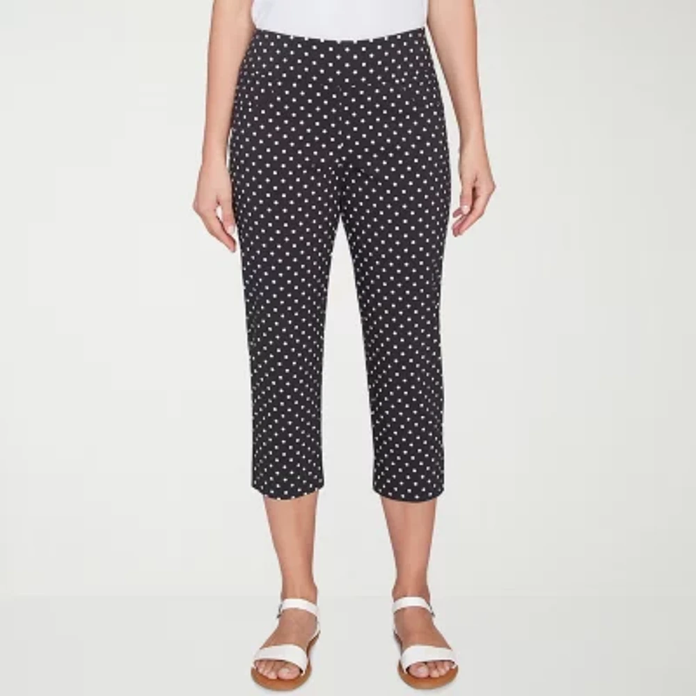 Hearts Of Palm Womens Mid Rise Capri Pants