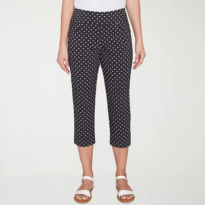 Hearts Of Palm Womens Mid Rise Capri Pants