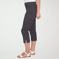 Hearts Of Palm Womens Mid Rise Capri Pants