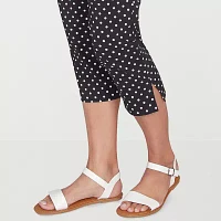 Hearts Of Palm Womens Mid Rise Capri Pants