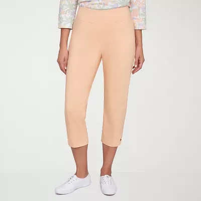 Hearts Of Palm Womens Mid Rise Capri Pants