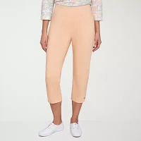 Hearts Of Palm Womens Mid Rise Capri Pants