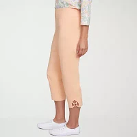 Hearts Of Palm Womens Mid Rise Capri Pants