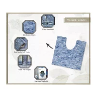 Home Weavers Inc Cloud Comfort Bath Rug 20x20