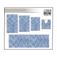 Home Weavers Inc Cloud Comfort Bath Rug 5 Pc