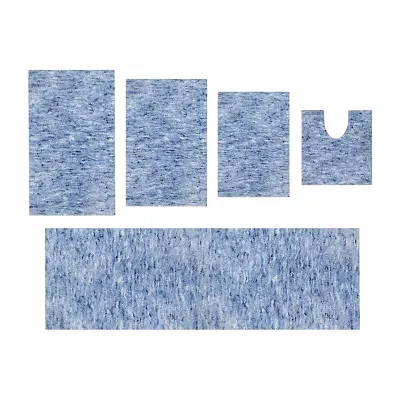 Home Weavers Inc Cloud Comfort Bath Rug 5 Pc