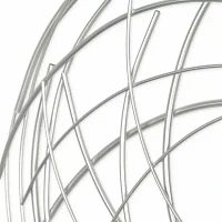 Cheungs Silver Abstract Round Metal Wall Art