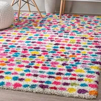 nuLoom Allard Striped Shag Rectangular Rug