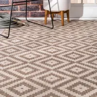 nuLoom Marybelle Tribal Diamond Trellis Rectangular Rug