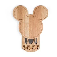 Picnic Time Mickey Shaped Cheese Board 4-pc. Wood Cheese Board Set