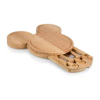 Picnic Time Mickey Shaped Cheese Board 4-pc. Wood Cheese Board Set