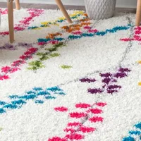 nuLoom Louvenia Abstract Shag Rectangular Rug