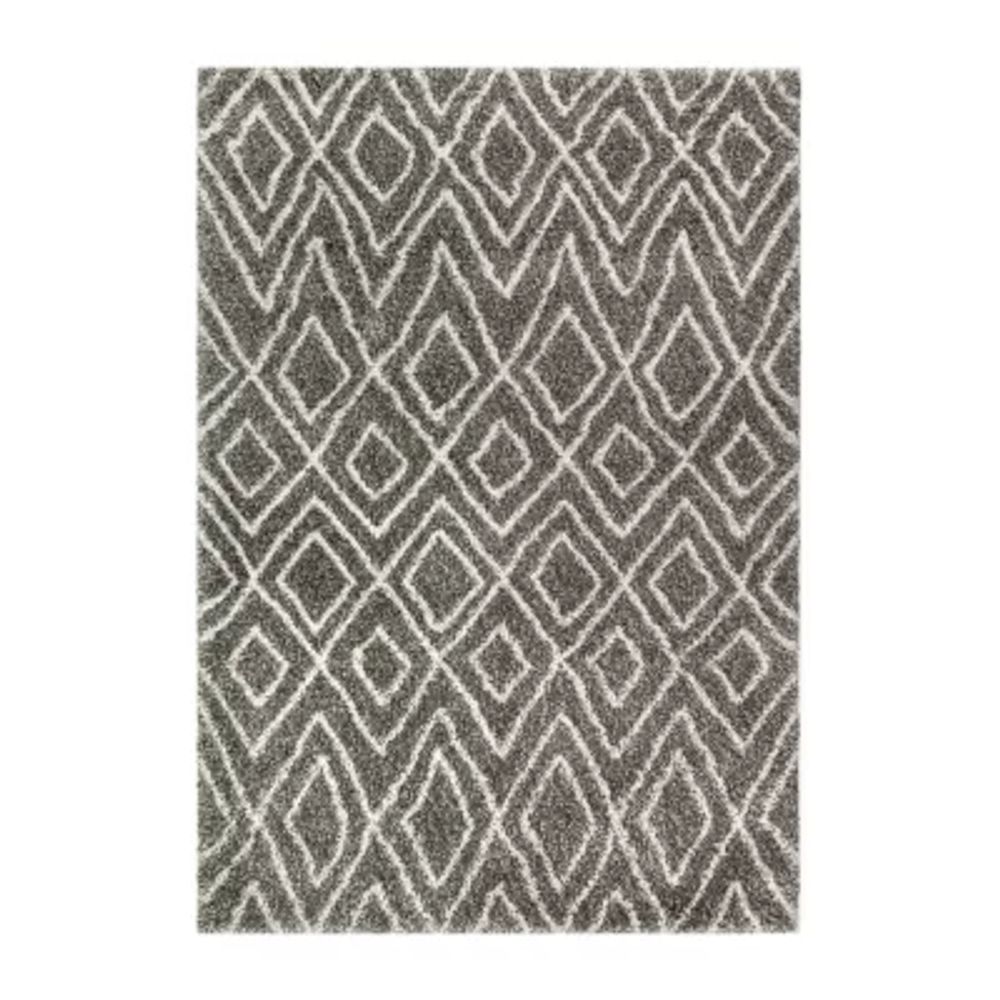 nuLoom Willette Diamond Shaggy Rectangular Rug