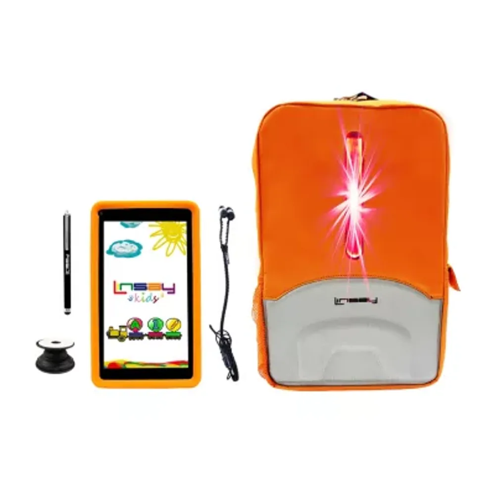 7" Quad Core 2GB RAM 32GB Storage Android 12 Tablet with Kids Defender Case/ LED Backpack/ Earphones/ Pop Holder and Pen Stylus