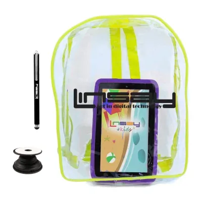 7" Quad Core 2GB RAM 32GB Storage Android 12 Tablet with Kids Defender Case/ Backpack/ Pop Holder and Pen Stylus