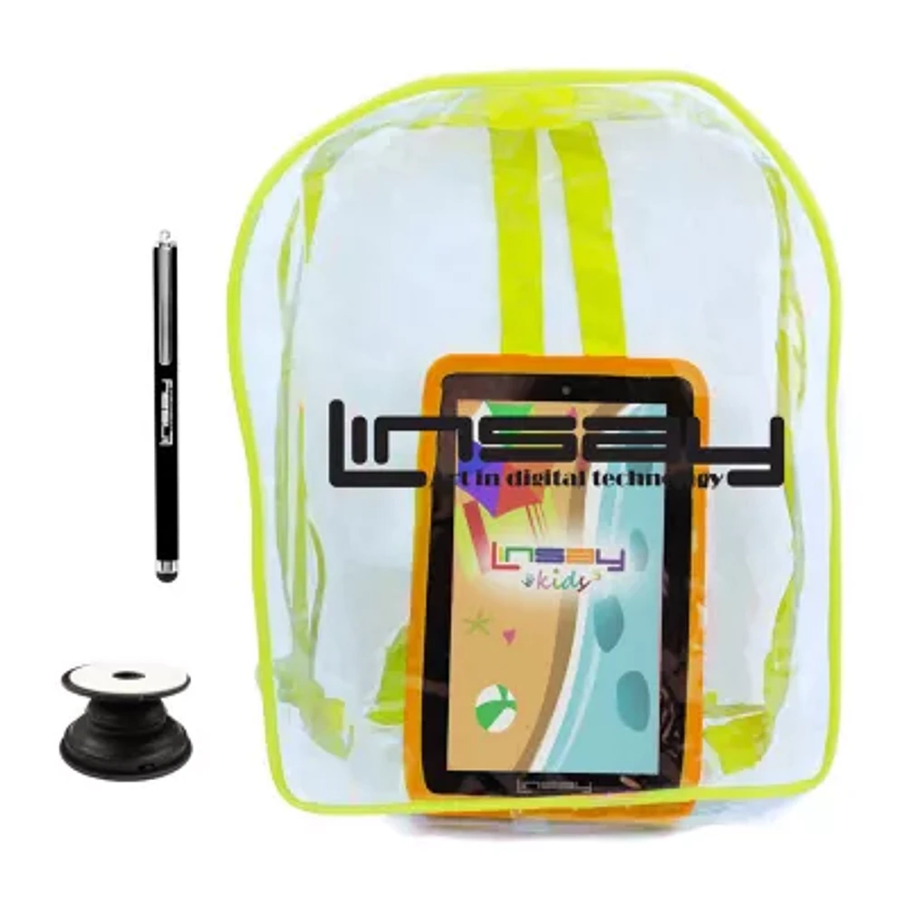 7" Quad Core 2GB RAM 32GB Storage Android 12 Tablet with Kids Defender Case/ Backpack/ Pop Holder and Pen Stylus