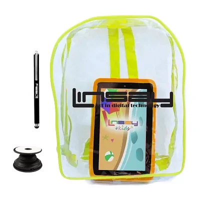 7" Quad Core 2GB RAM 32GB Storage Android 12 Tablet with Kids Defender Case/ Backpack/ Pop Holder and Pen Stylus