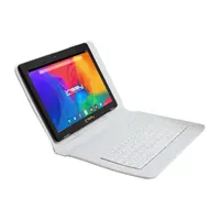 10.1" 1280x800 IPS 2GB RAM 32GB Storage Android 12 Tablet with White Crocodile Style Keyboard/ Pop Holder and Pen Stylus"