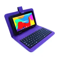 7" Quad Core 2GB RAM 32GB Storage Android 12 Tablet with Leather Keyboard/ Pop Holder and Pen Stylus