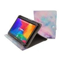 10.1" 1280x800 IPS 2GB RAM 32GB Storage Android 12 Tablet with Pink Marble Leather Case