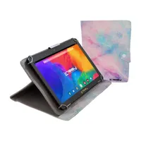 10.1" 1280x800 IPS 2GB RAM 32GB Storage Android 12 Tablet with Pink Marble Leather Case