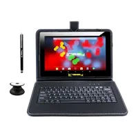 10.1" 1280x800 IPS 2GB RAM 32GB Storage Android 12 Tablet with Black Leather Keyboard/ Backpack/ Pop Holder and Pen Stylus"