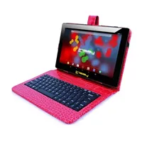 10.1" 1280x800 IPS 2GB RAM 32GB Storage Android 12 Tablet with Crocodile Style Leather Keyboard/ Pop Holder and Pen Stylus