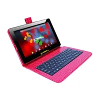 10.1" 1280x800 IPS 2GB RAM 32GB Storage Android 12 Tablet with Crocodile Style Leather Keyboard/ Pop Holder and Pen Stylus