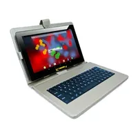 10.1" 1280x800 IPS 2GB RAM 32GB Storage Android 12 Tablet with Silver Leather Keyboard/ Pop Holder and Pen Stylus"