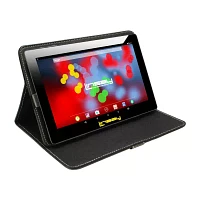 10.1" 1280x800 IPS 2GB RAM 32GB Storage Android 12 Tablet with Black Leather Case/ Pop Holder and Pen Stylus"