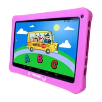 10.1" Quad Core 2GB RAM 32GB Storage Android 12 Tablet with Pink Kids Defender Case/ Pop Holder and Pen Stylus"