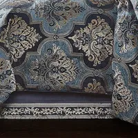 Queen Street Manila 4-pc. Damask + Scroll Comforter Set