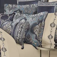 Queen Street Manila 4-pc. Damask + Scroll Comforter Set