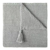 Linden Street Knit Tassel Throw