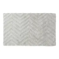 Fieldcrest Luxury Sculpted Reversible Bath Rug