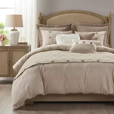 Madison Park Signature Grace Geometric Oversized Jacquard Comforter Set