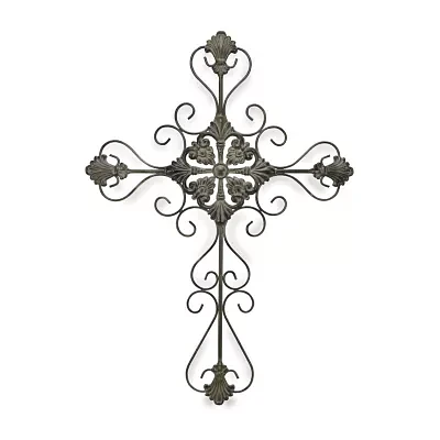 Cheungs 28.75 Inch Tall Cross Vintage Metal Wall Art