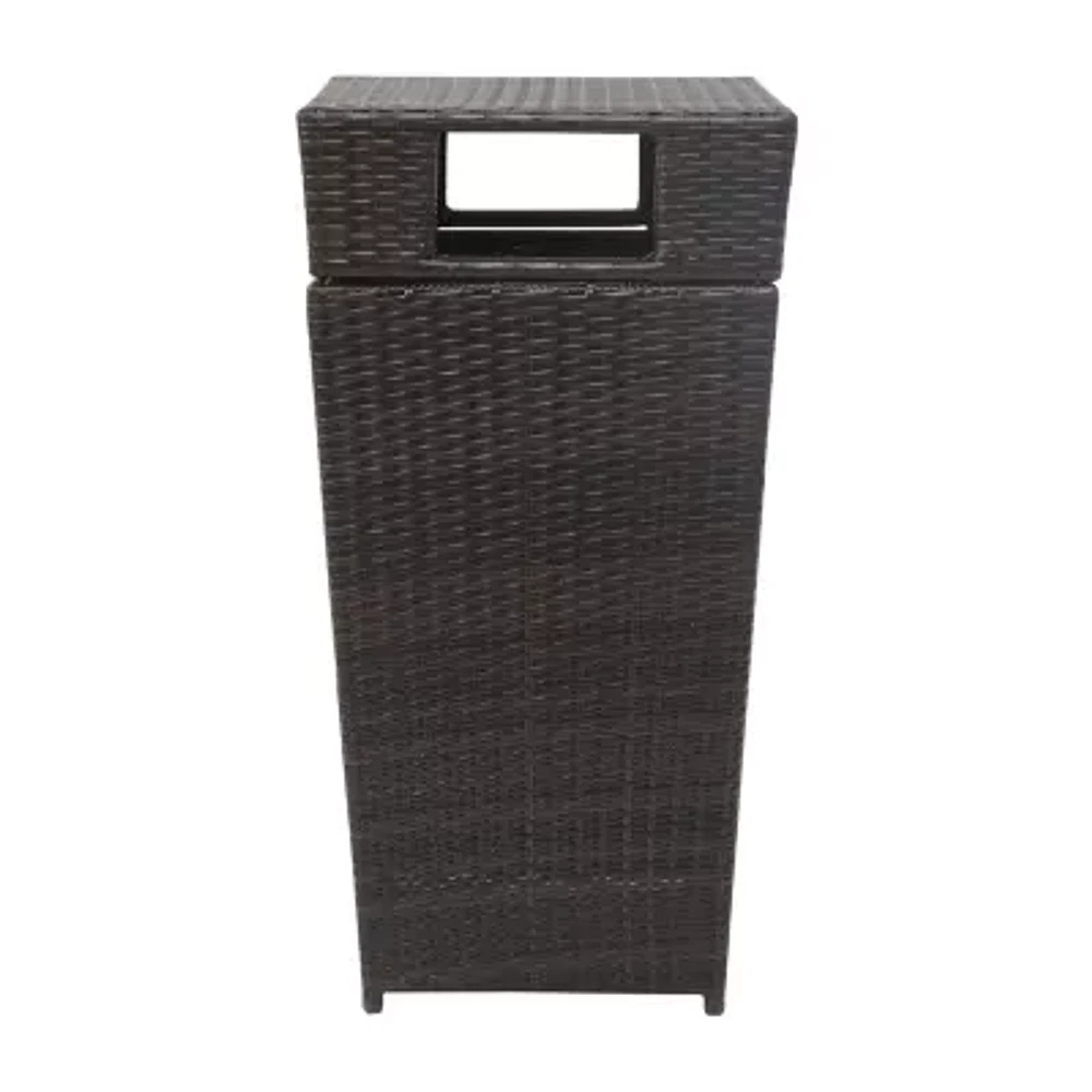 Patio Wicker Trash Cans