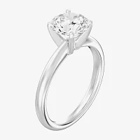 Classic Collection Womens 2 CT. Natural White Diamond 14K Gold Round Solitaire Engagement Ring