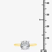 Classic Collection Womens CT. Natural White Diamond 14K Gold Round Solitaire Engagement Ring