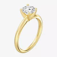 Classic Collection Womens 1 1/4 CT. Natural White Diamond 14K Gold Round Solitaire Engagement Ring