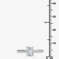 1 CT. Lab-Grown (G / SI2) Diamond Emerald-Cut Solitaire Engagement Ring 10K Gold