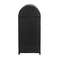 Wicker Patio Trash Cans