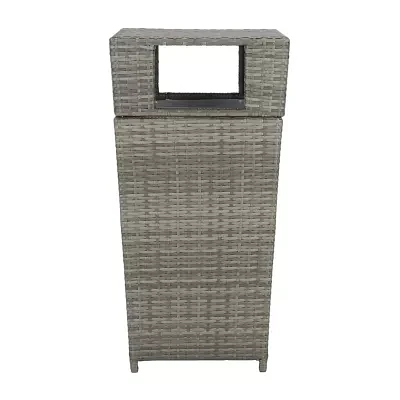 Patio Wicker Trash Cans