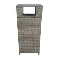 Patio Wicker Trash Cans