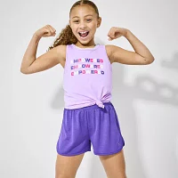 Xersion Little & Big Girls Crew Neck Tank Top