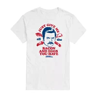 Mens Short Sleeve Parks and Recreation Graphic T-Shirt