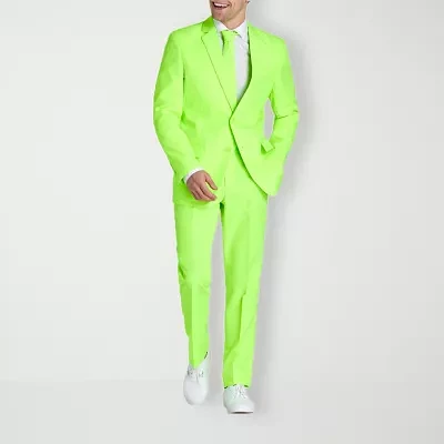 Opposuits Mens Neon Lucky Lime Suit Set