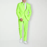 Opposuits Mens Neon Lucky Lime Suit Set