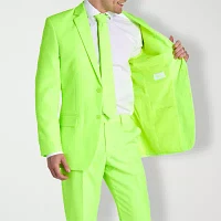 Opposuits Mens Neon Lucky Lime Suit Set